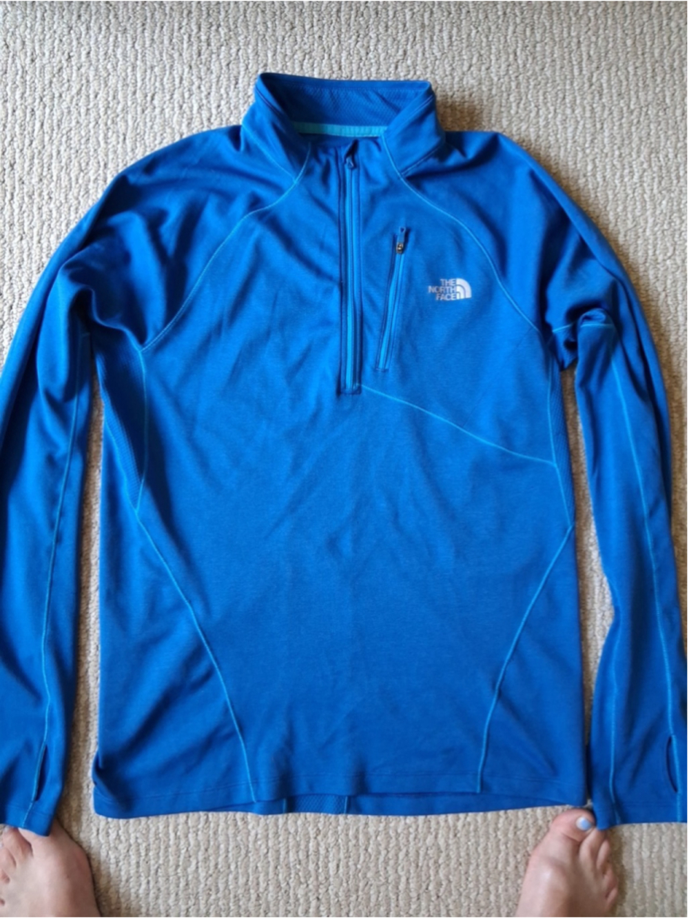 The North Face Jacket Mens Medium Blue Flight Light Jacket M